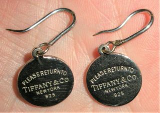 Vintage Tiffany & Co Sterling Silver Earrings Vafo
