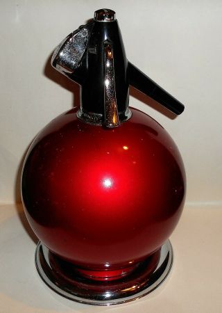 Red Sparklets Globemaster Soda Syphon With Stand