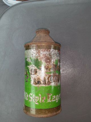 Old Style Cone Top Beer Can From Wisconsin