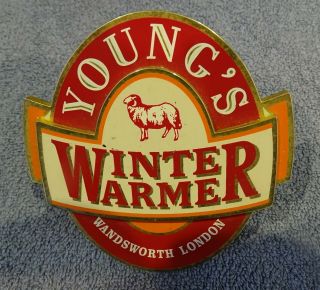 Plastic Beer Pump Clip - Youngs Winter Warmer Bitter British Beer