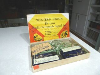 Vintage Western Union Deluxe Radio Telegraph Signal Set Boy Scouts