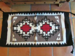 Southwest Two Grey Hills Navajo Wool Indian Designed 20 " By 40 " Style Rug