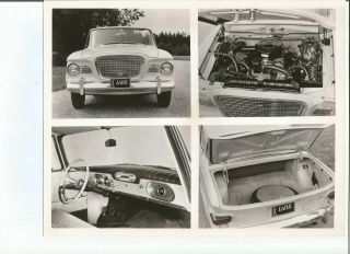 Studebaker/packard Corp.  Lark 1960 B&w 8x10  Quad Picture Factory W/docu