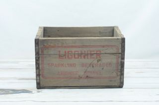 Rare Vintage Wood Ligonier Bottling Sparkling Beverages Crate/box Ligonier Ind
