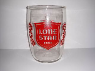 Lone Star Beer Barrel Shot Taster Glass Austin Texas Man Cave Liquor Bar 3 1/4 "