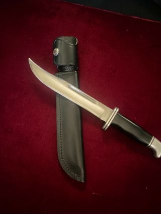 Buck Knife 120 General With Black Leather Sheath