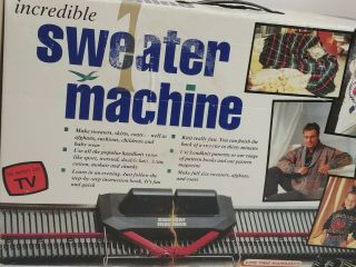 Incredible Sweater Machine As Seen On Tv Vintage Bond Knitting Box Kit Complete
