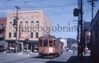 Jn Duplicate Slide - Interurban; West Penn Rys.  Uniontown Pa Downtown; 9/1951