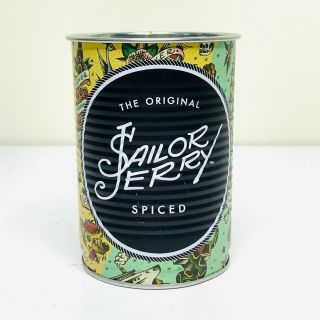 Sailor Jerry Spiced Rum Limited Edition Metal Tin Drinking Tumbler Can
