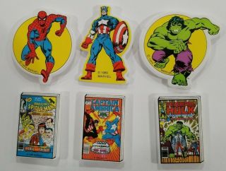 Magnet Marvel 1989 Spider - Man / Hulk /captain America Refrigerator By Arjon