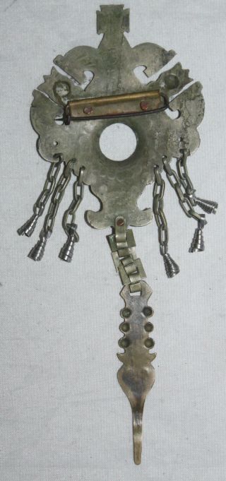 Native American Southern Plains Metal Pin Broch 2