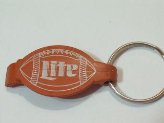 Miller Lite Bottle Opener Miller Brewery Football Keychain,  Key Fob