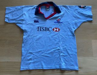 Nsw Waratahs Vintage Retro Ss Rugby Jersey Shirt By Canterbury Sz Large L
