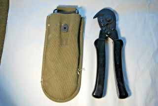 Vintage Us Hkp 1945 Ww2 Military Wire Cutters H.  K.  Porter With Case - Minty