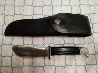 Buck Knife 103 Skinner Leather Snap Over Sheath Vintage