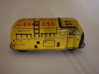 Vintage Lupor Tin Lithographed Gasoline Tanker Truck - Made In Usa -