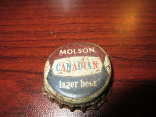 Molson Canadian - Canadian Cork Beer Bottle Cap - Canada Crown