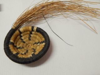 Vintage Hopi Indian Coil Basket Start - Collectible