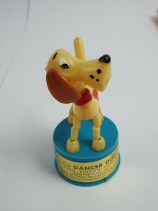 Kohner Bros Push Button Toy Puppet Dancer Dog 3991 Vintage