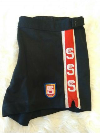 Sanfl Shorts Vintage 80s Afl Mens Football Size 32 Button Zip Fly