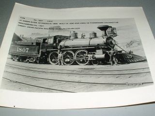 Vintage 8x10 Train Photo Union Pacific Railroad Locomotive No.  1807,  Green River
