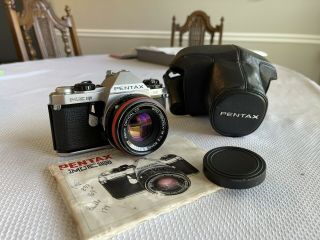 Pentax Me Se 35mm Slr Camera W/ 50mm/2 Lens [vintage Film Camera]