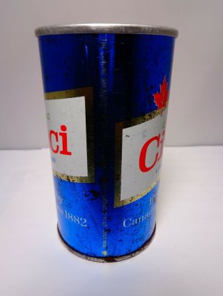 CINCI LAGER STRAIGHT STEEL PULL TAB BEER CAN 367 CARLING CANADA 2