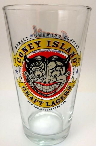 Coney Island Craft Lagers Shaker Pint Glass Shmaltz Brewing Co Mermaid Pilsner