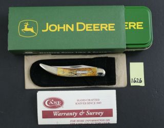 Case Xx 2004 510096 John Deere Stag Tiny Toothpick Pocket Knife 1626