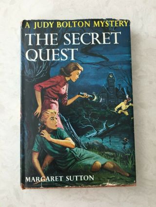 Vtg 1962 1st Ed A Judy Bolton Mystery The Secret Quest Margaret Sutton Hc Dj