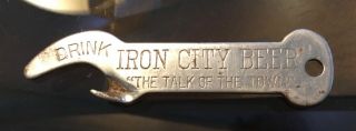 Old Iron City Beer Bottle Opener Pittsburgh Pa Advertising Early 1900s Prepro