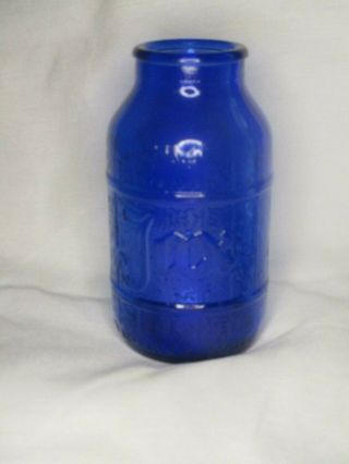 Vintage Cobalt Blue Jax Beer Bottle