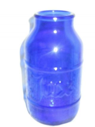 Vintage Cobalt Blue JAX Beer bottle 3