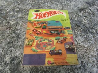 Hot Wheels Redline Coloring Book Vintage 1969 Partly Colored Whitman