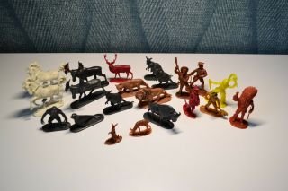 Vintage J.  Hoefler W.  Germany Zoo Animals Plastic Figures Complete Set
