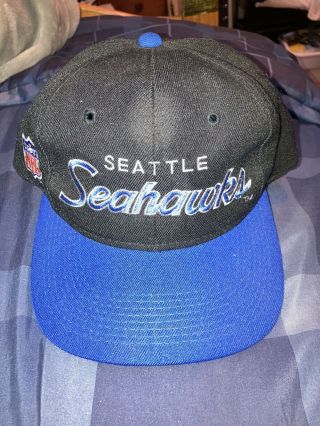Seattle Seahawks Vintage 90’s Nfl Sports Specialties Football Wool Snapback Hat