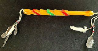 Dance Stick/quirt - Finished Wood - Native American Indian Regalia - Pow Wow