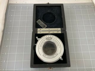 Vintage Ilex No 3 Universal Shutter In Kodak Commercial Ektar 8.  5 " F6.  3 Lens Box