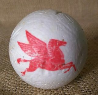 Vintage Red Pegasus Antenna Styrofoam Ball Topper Advertising Promo Giveaway