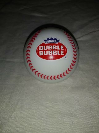 Dubble Bubble Gum Plastic Baseball 2 1/2 Inches
