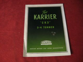1950 Karrier Rig Semi Truck Sales Brochure Booklet Old