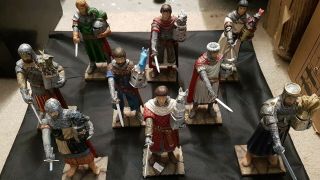 9 Medieval Knights,  Of The Round Table?