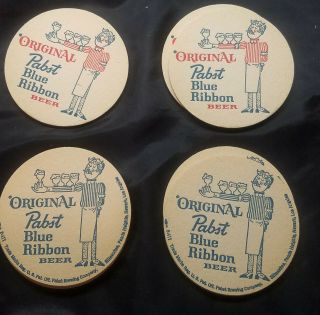 Vintage 23 Pabst Blue Ribbon Beer Coasters 1950 