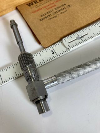 Vintage Brown & Sharpe inside micrometer bore gauge 3” to 6” 3