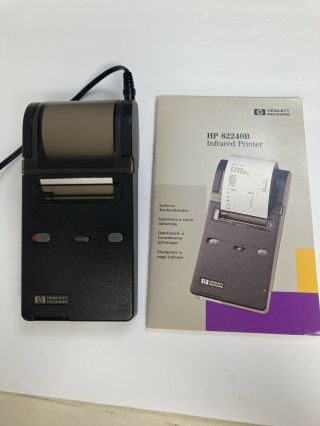 Hp 82240b Infrared Printer For Hewlett Packard 48g Series Calculator Vintage