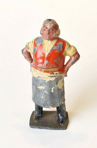 Vintage Barclay Manoil Lead Metal Butcher Man Figurine