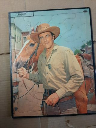 1958 Gunsmoke Frame - Tray Inlay Puzzle Whitman Publishing 17x14 B137