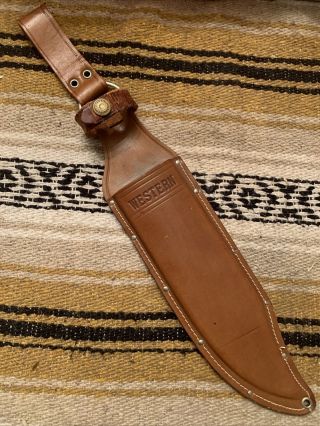 1980’s Western Usa W49 Leather Sheath Only No Knife Cond.