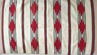 Vintage Mexican Zapotec Navajo Pattern Wool Rug