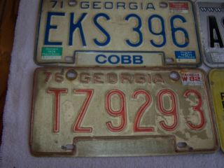 4 Georgia car tags license plates four of them 2